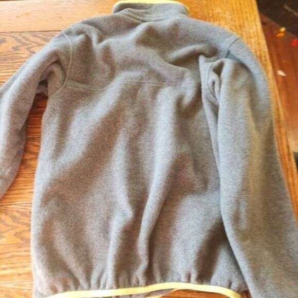 Patagonia Women's Lightweight Synchilla  Snap-T Pullover in grey/green sz XS - Picture 4 of 4